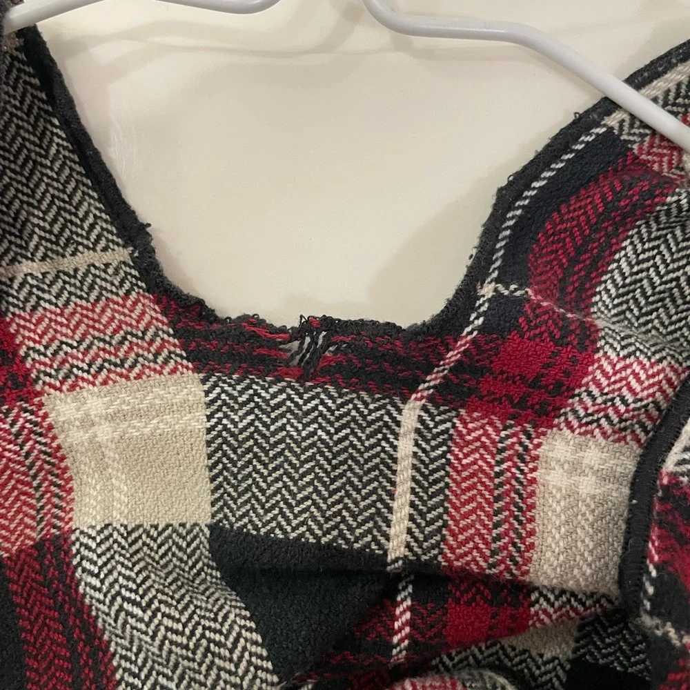 Kavu Women’s One Size Shawl Wrap Red Black Plaid Cozy Warm Cabincore - Picture 6 of 7